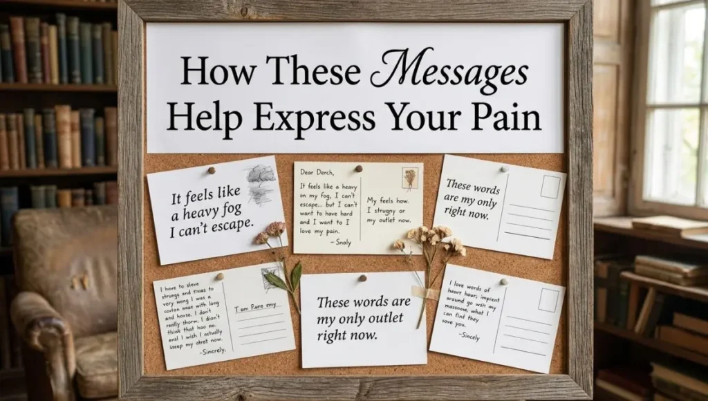 How These Messages Help Express Your Pain