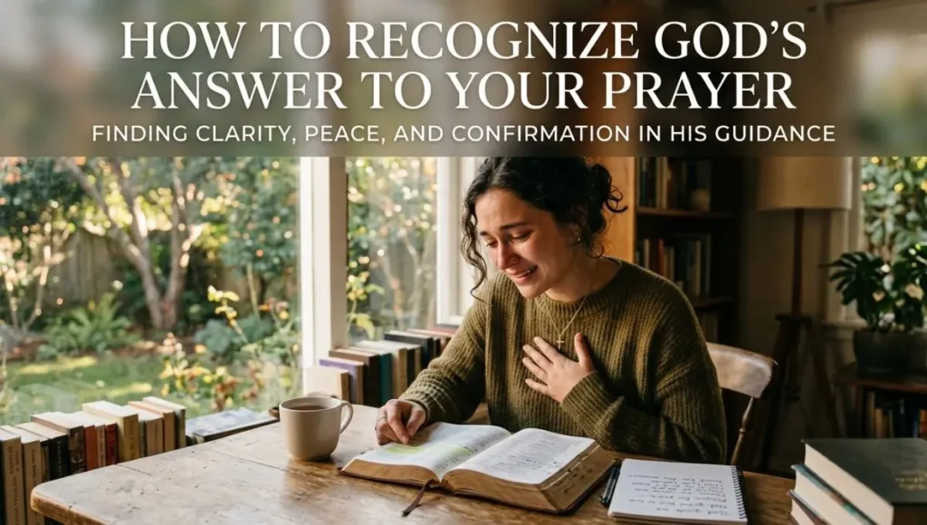 How to Recognize God's Answer to Your Prayer