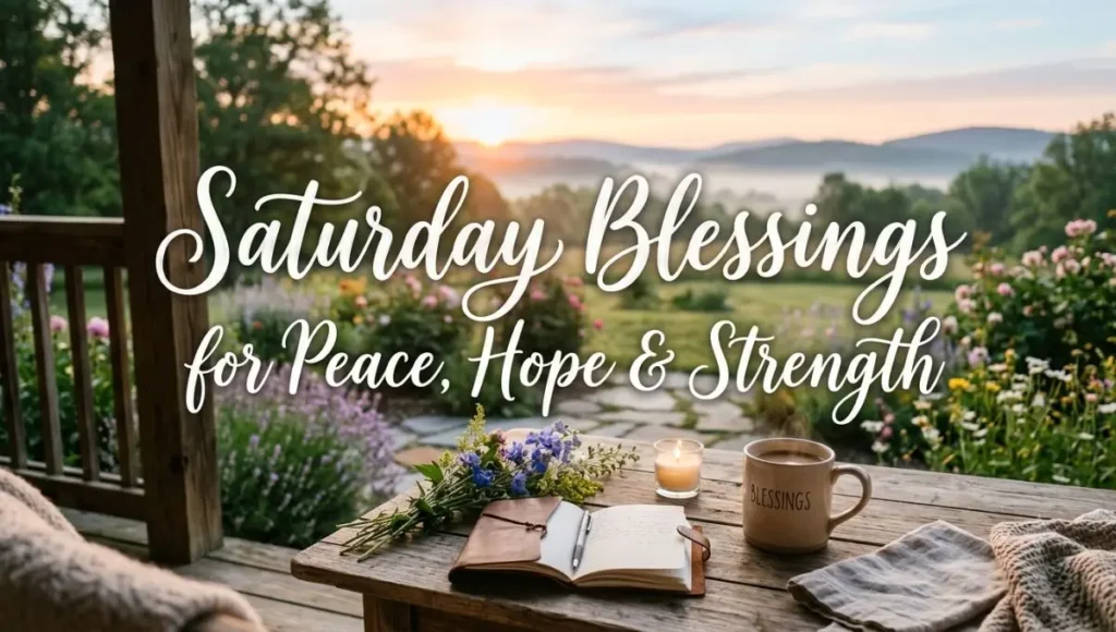 Saturday Blessings for Peace, Hope & Strength