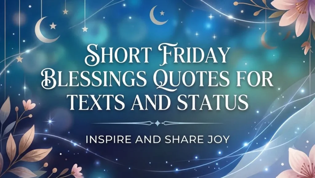 Short Friday Blessings Quotes for Texts and Status