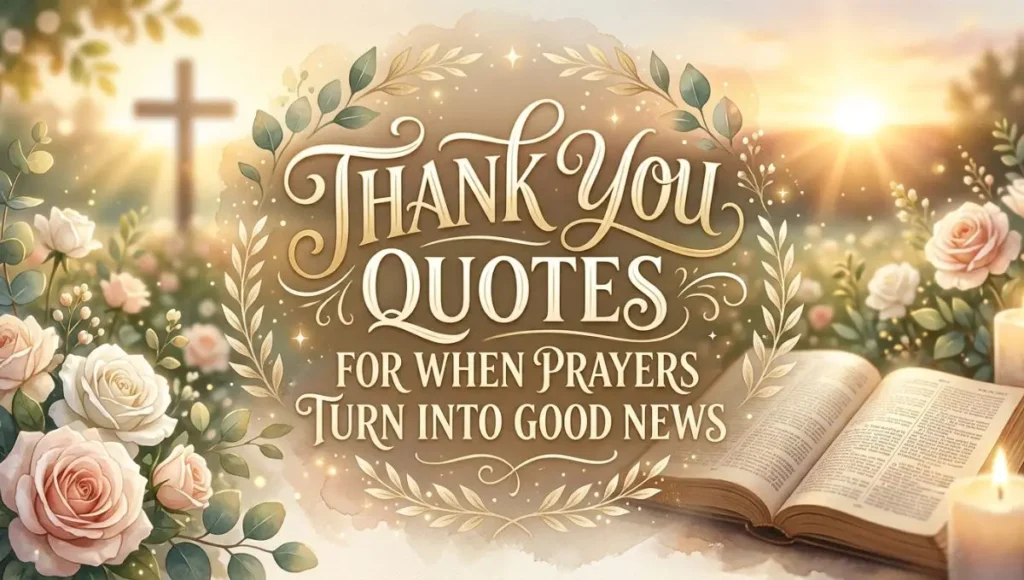 Thank You Quotes for When Prayers Turn Into Good News