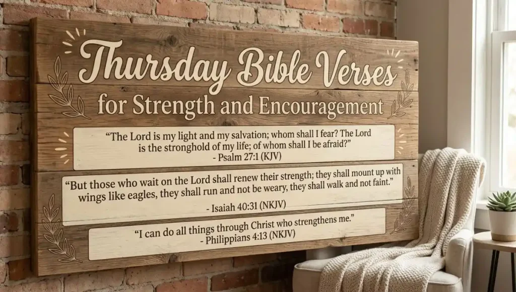 Thursday Bible Verses for Strength and Encouragement