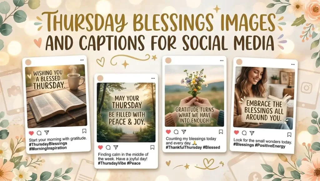 Thursday Blessings Images and Captions for Social Media