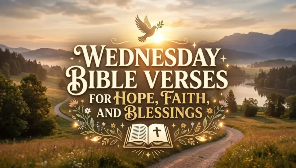 Wednesday Bible Verses for Hope, Faith, and Blessings