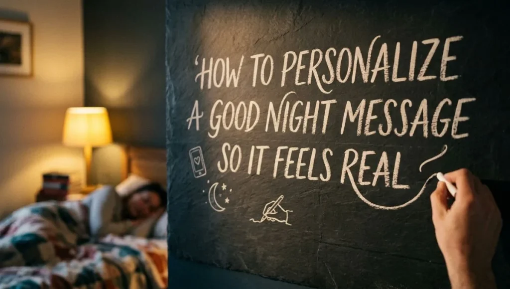 How to Personalize a Good Night Message So It Feels Real