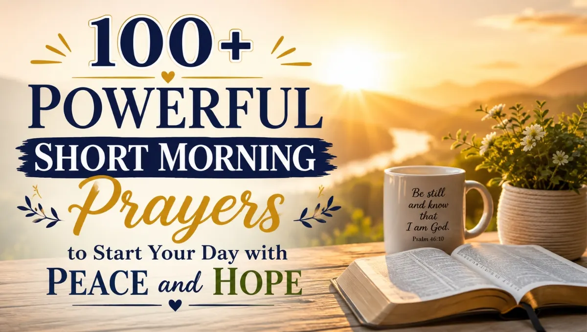 100+ Powerful Short Morning Prayers to Start Your Day with Peace and Hope
