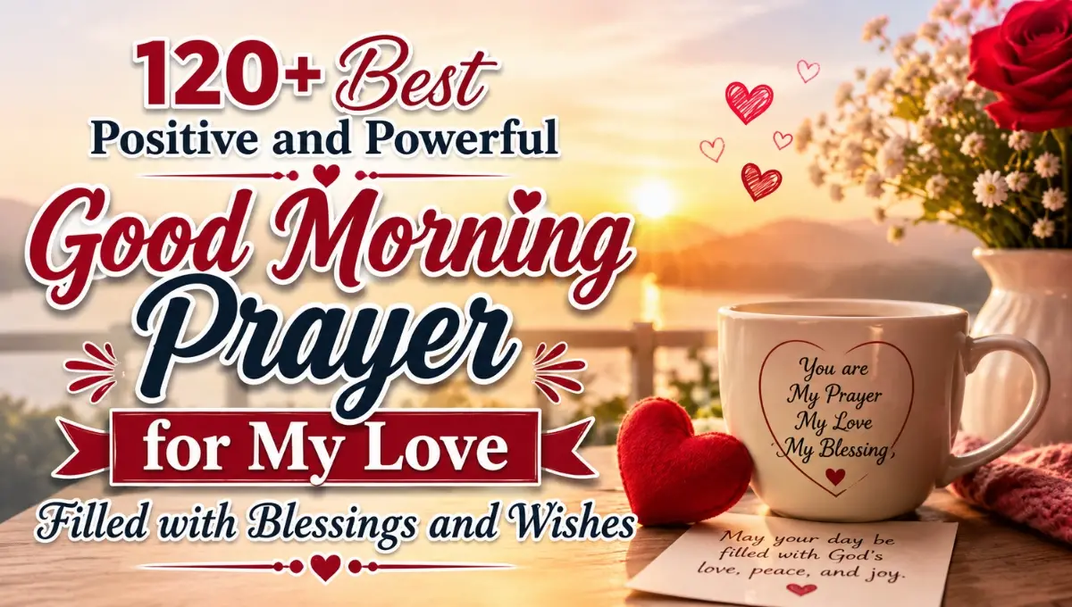 120+ Best Positive and Powerful Good Morning Prayer for My Love Filled with Blessings and Wishes