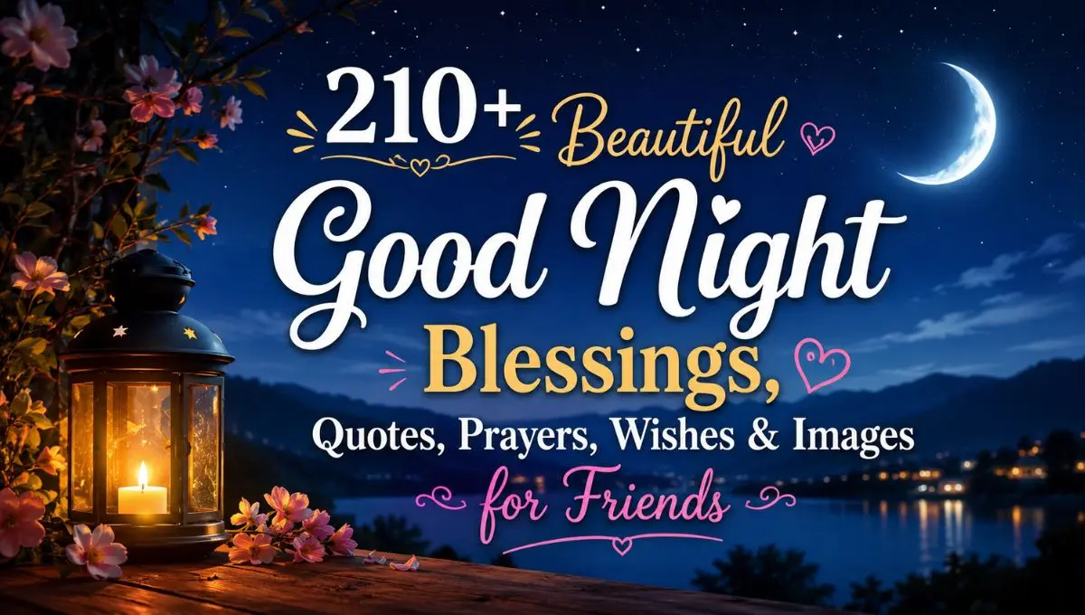 210+ Beautiful Good Night Blessings, Quotes, Prayers, Wishes & Images for Friends