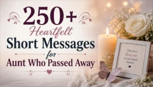 250+ Heartfelt Short Messages for Aunt Who Passed Away