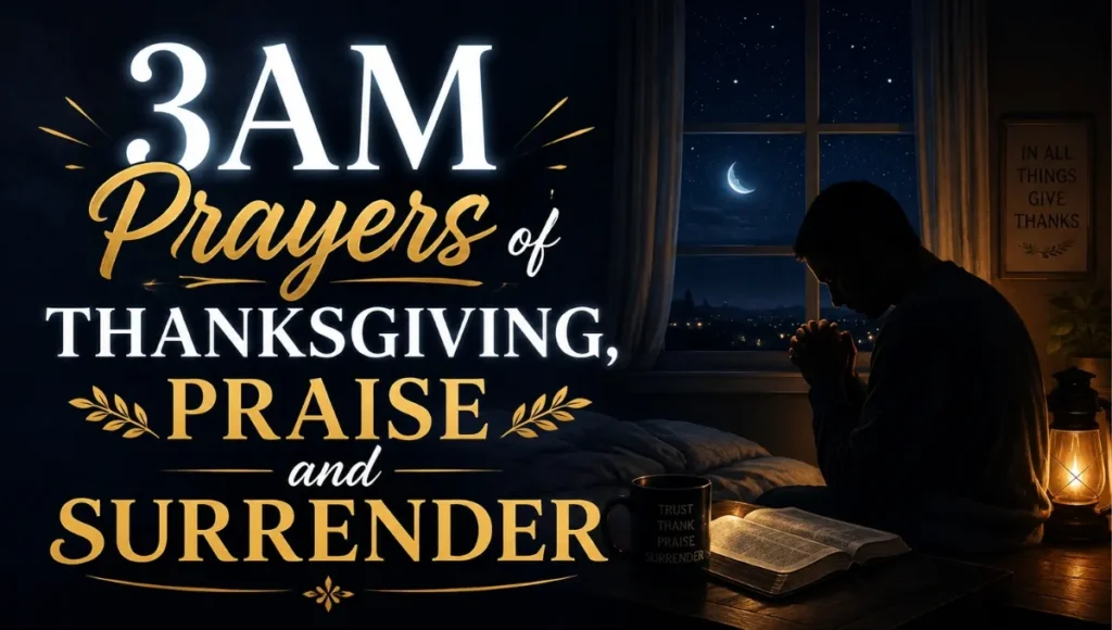 3AM Prayers of Thanksgiving, Praise and Surrender