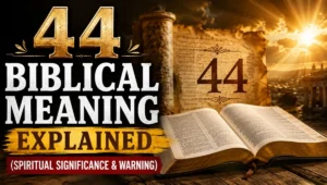 44 Biblical Meaning Explained (Spiritual Significance & Warning)
