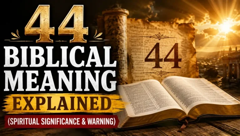 44 Biblical Meaning Explained (Spiritual Significance & Warning)