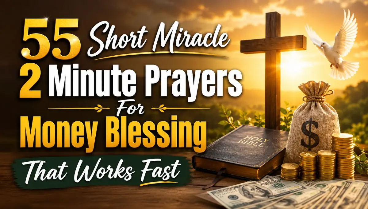 55 Short Miracle 2 Minute Prayers For Money Blessing That Works Fast