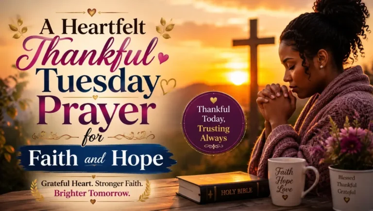 A Heartfelt Thankful Tuesday Prayer for Faith and Hope