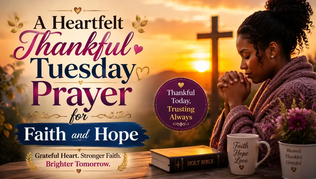 A Heartfelt Thankful Tuesday Prayer for Faith and Hope