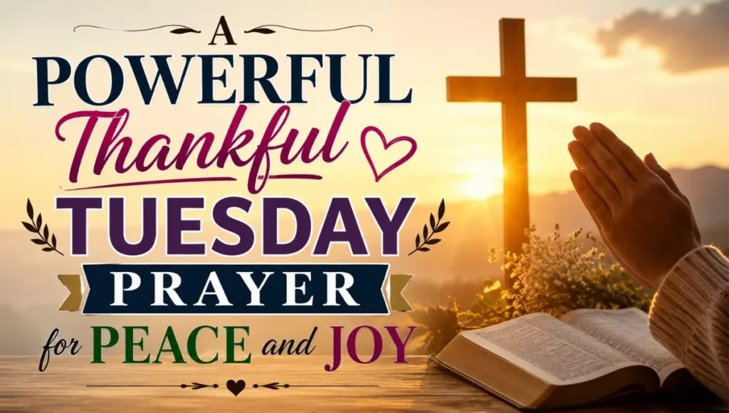 A Powerful Thankful Tuesday Prayer for Peace and Joy