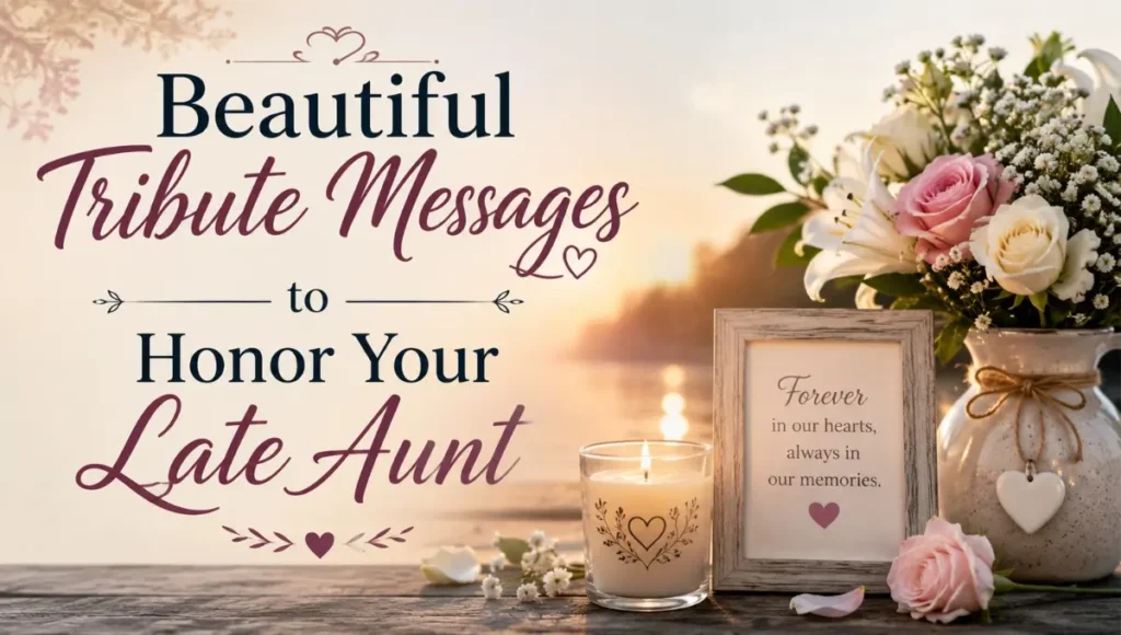 Beautiful Tribute Messages to Honor Your Late Aunt