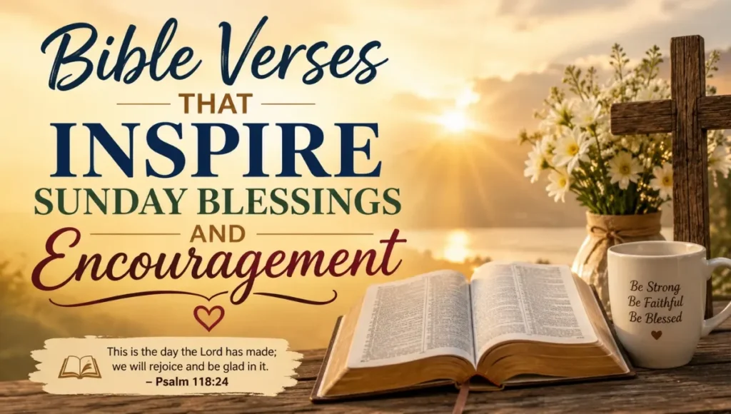 Bible Verses That Inspire Sunday Blessings and Encouragement