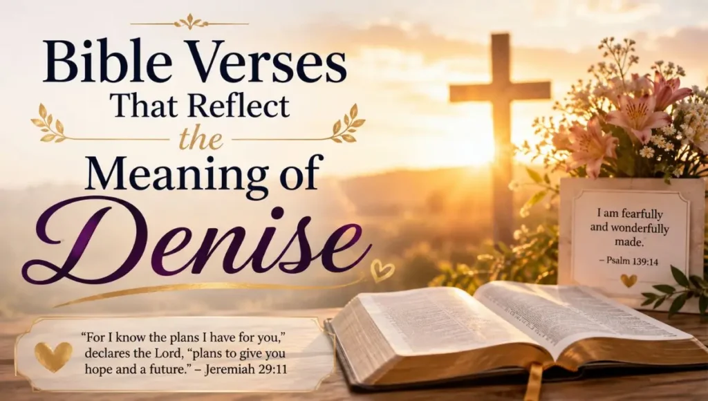 Bible Verses That Reflect the Meaning of Denise