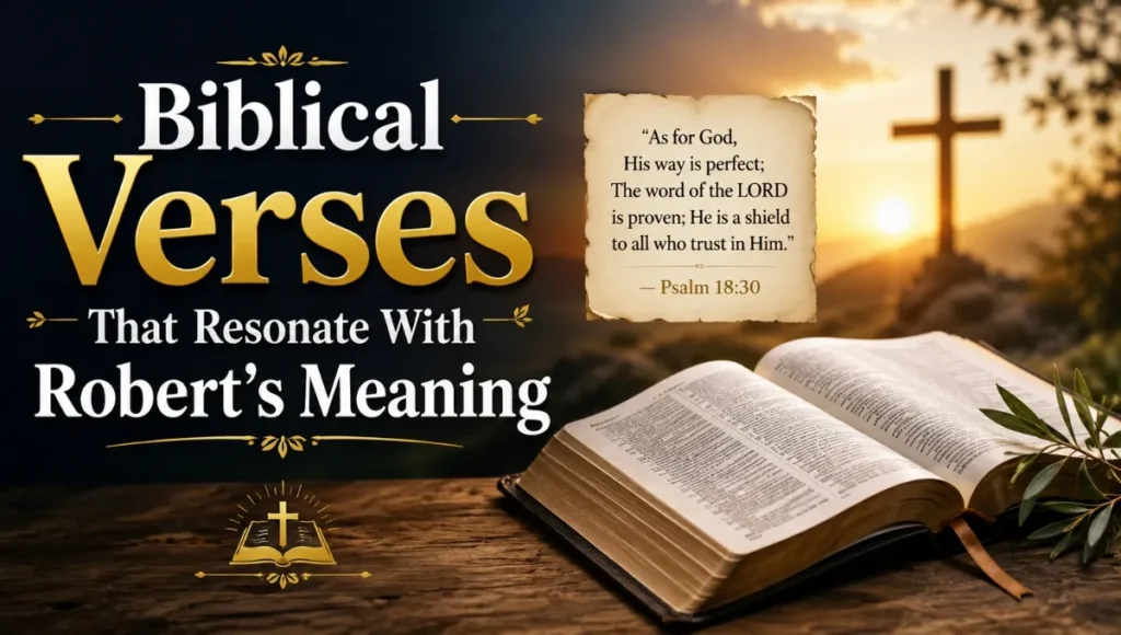 Biblical Verses That Resonate With Robert's Meaning