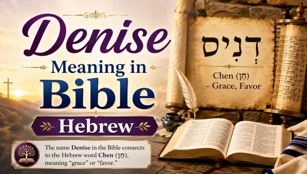 Denise Meaning in Bible Hebrew