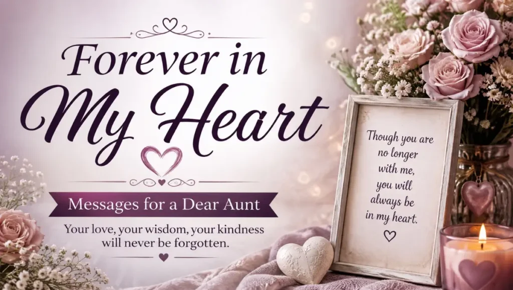 Forever in My Heart Messages for a Dear Aunt