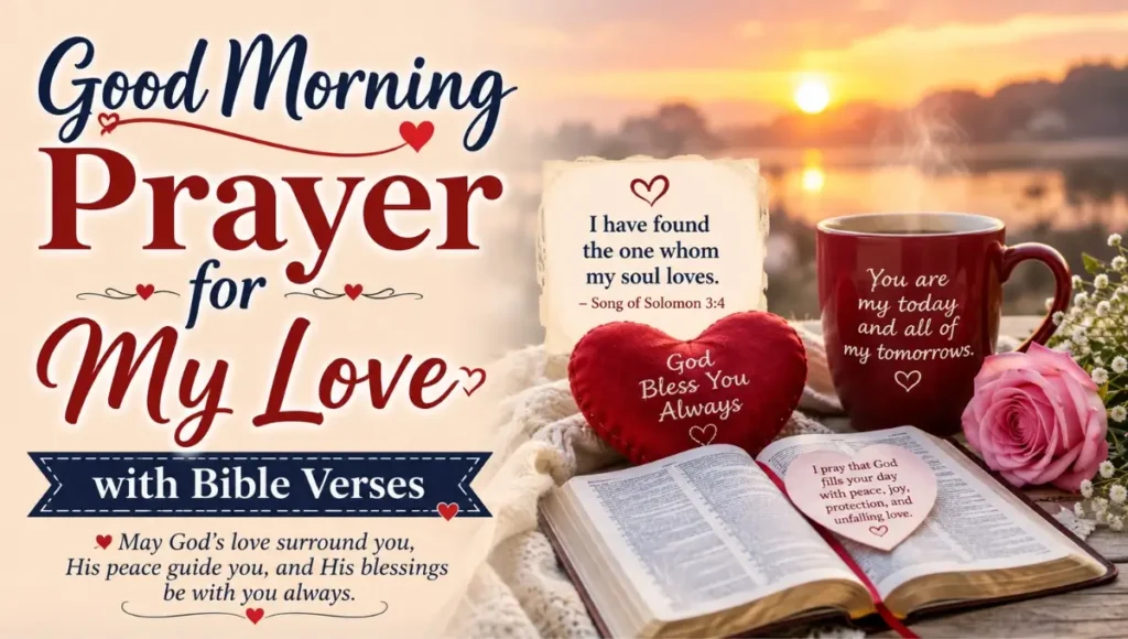 Good Morning Prayer for My Love with Bible Verses