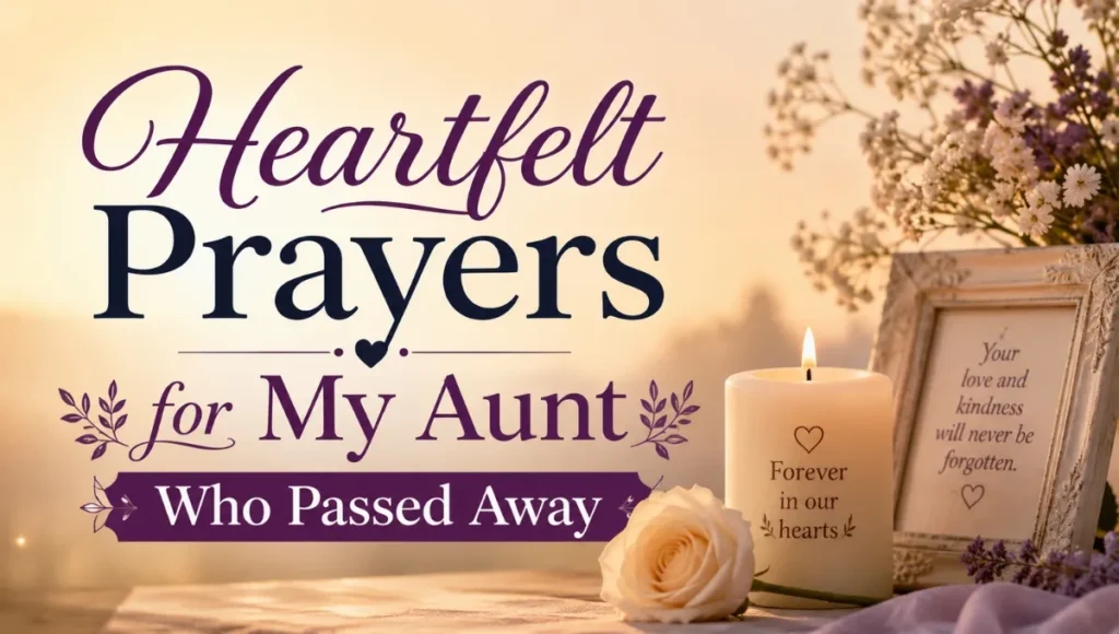 Heartfelt Prayers for My Aunt Who Passed Away