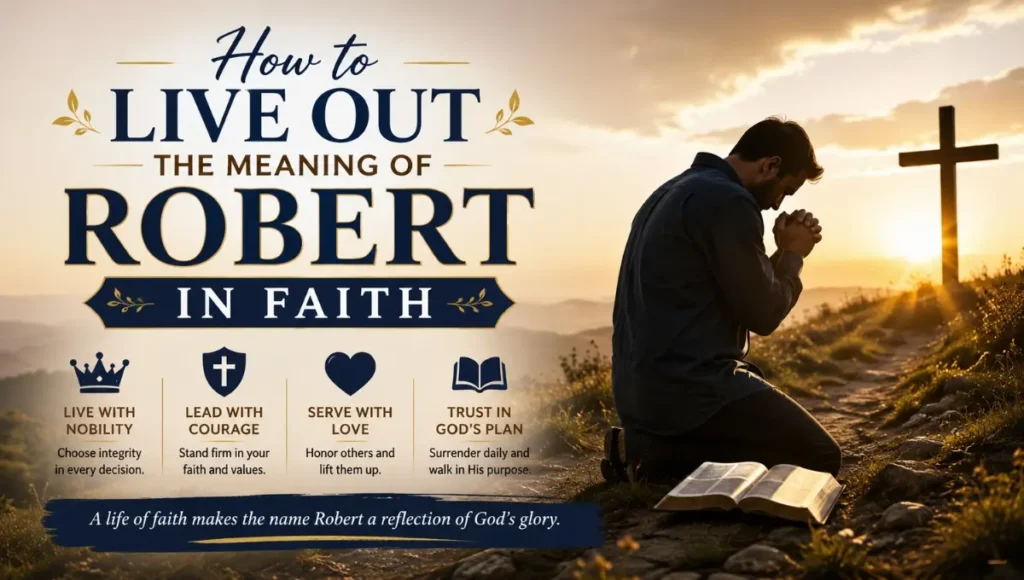 How to Live Out the Meaning of Robert in Faith