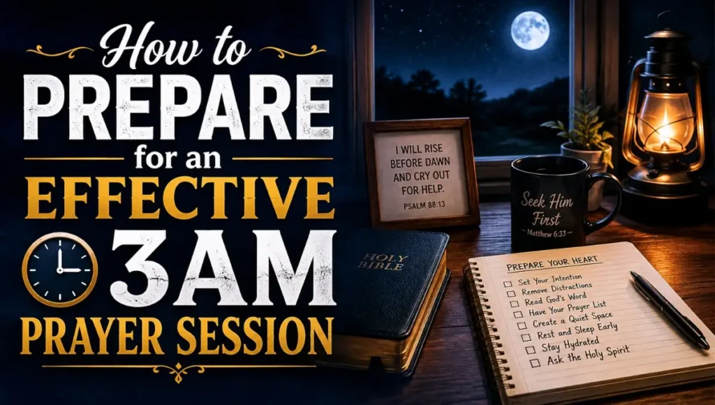 How to Prepare for an Effective 3AM Prayer Session