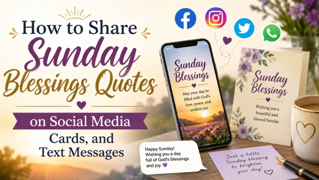 How to Share Sunday Blessings Quotes on Social Media, Cards, and Text Messages