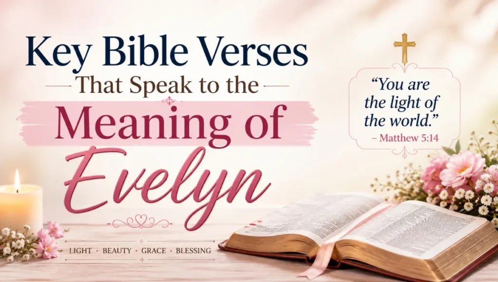 Key Bible Verses That Speak to the Meaning of Evelyn