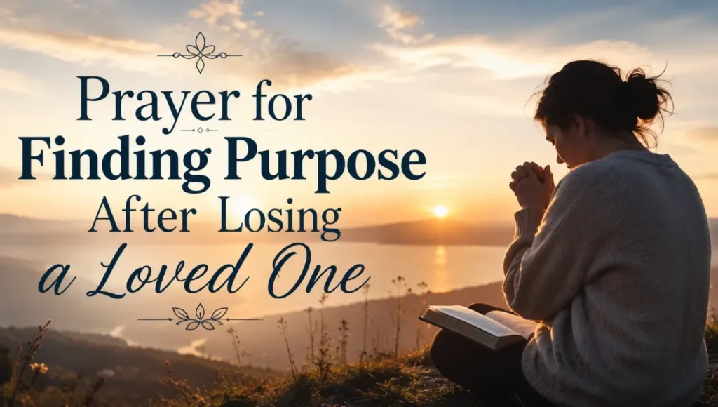 Prayer for Finding Purpose After Losing a Loved One