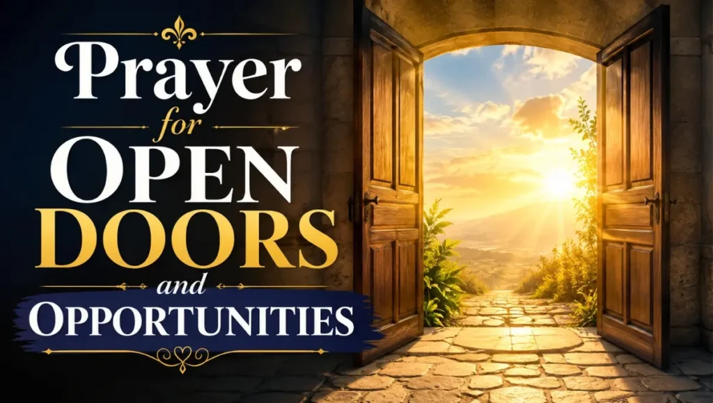 Prayer for Open Doors and Opportunities