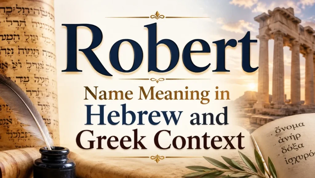 Robert Name Meaning in Hebrew and Greek Context