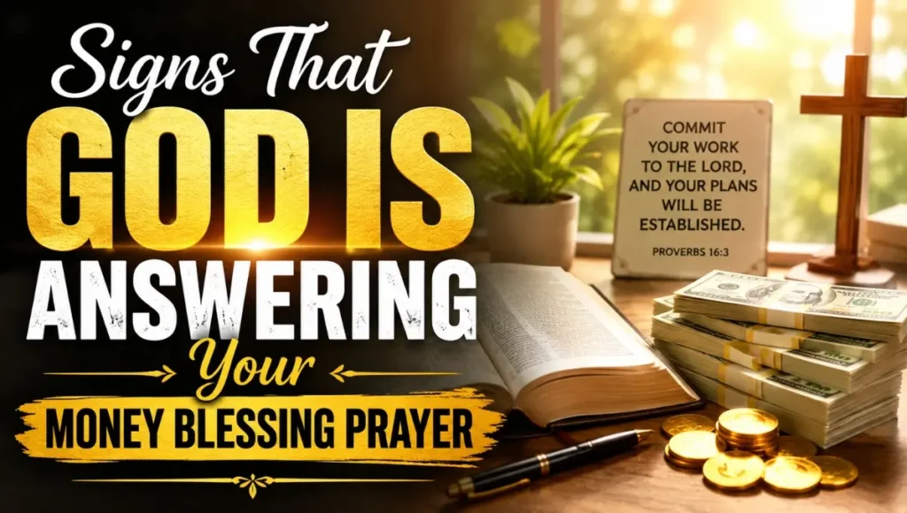Signs That God Is Answering Your Money Blessing Prayer