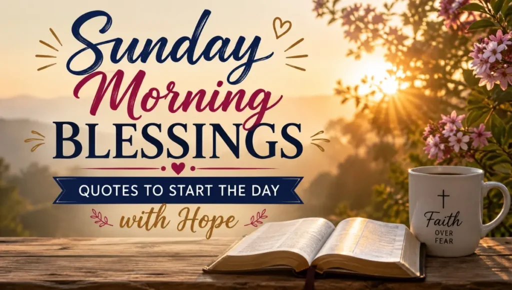 Sunday Morning Blessings Quotes to Start the Day with Hope
