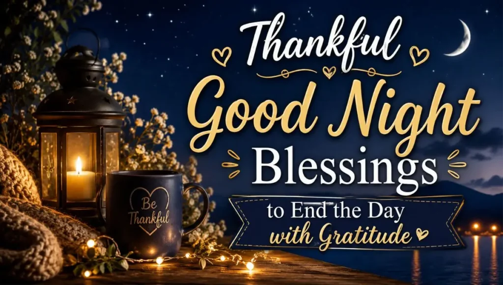 Thankful Good Night Blessings to End the Day with Gratitude