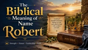 The Biblical Meaning of Name Robert