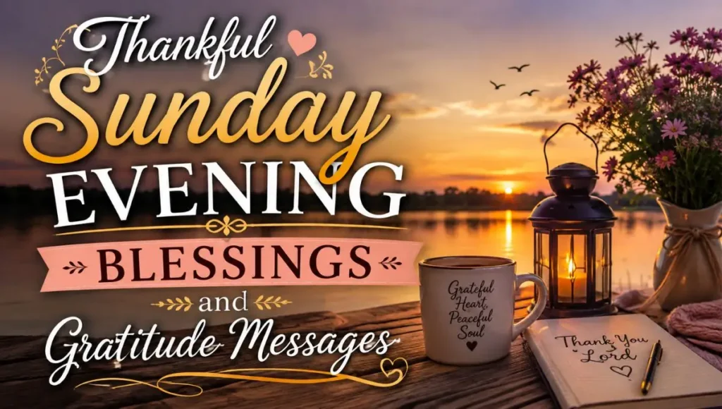 Thankful Sunday Evening Blessings and Gratitude Messages