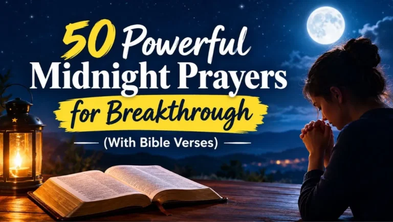 50 Powerful Midnight Prayers for Breakthrough (With Bible Verses)