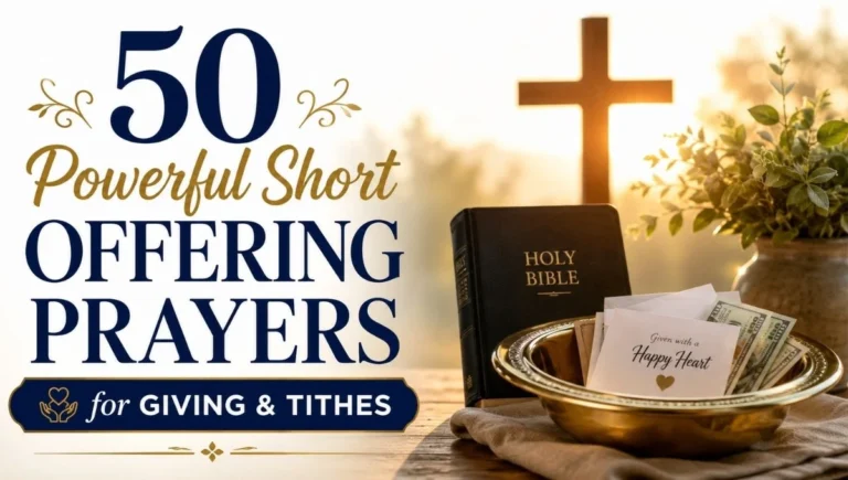 50 Powerful Short Offering Prayers for Giving & Tithes