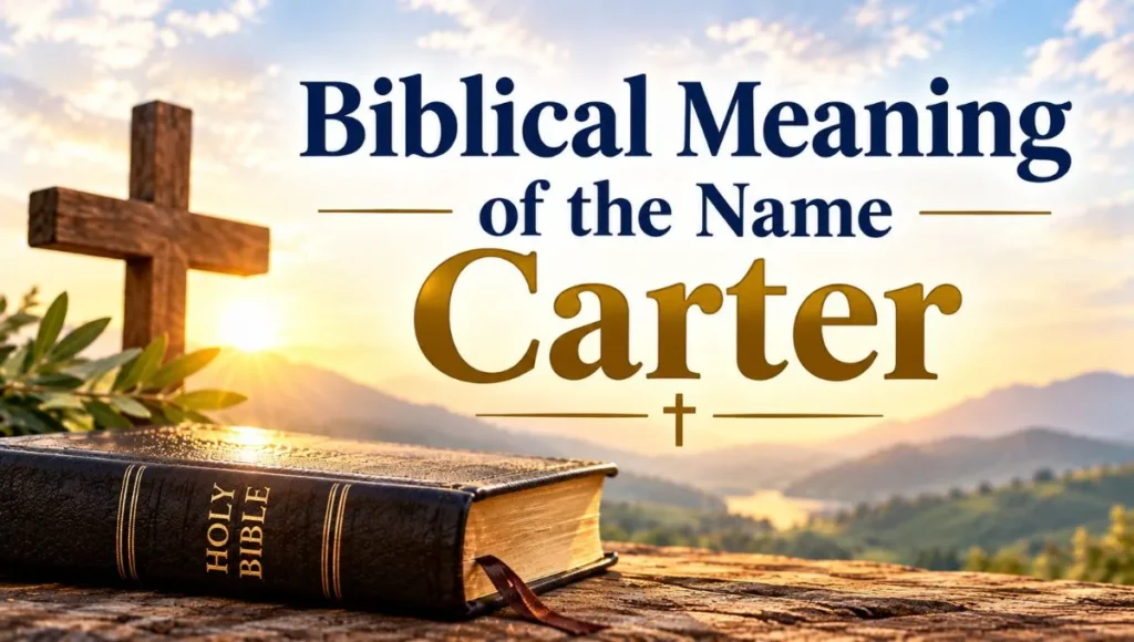 Biblical Meaning of the Name Carter