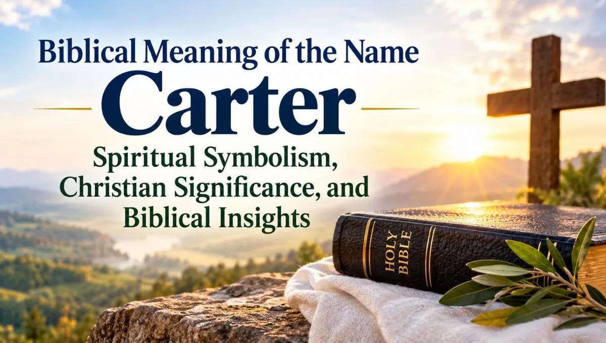 Biblical Meaning of the Name Carter: Spiritual Symbolism, Christian Significance, and Biblical Insights