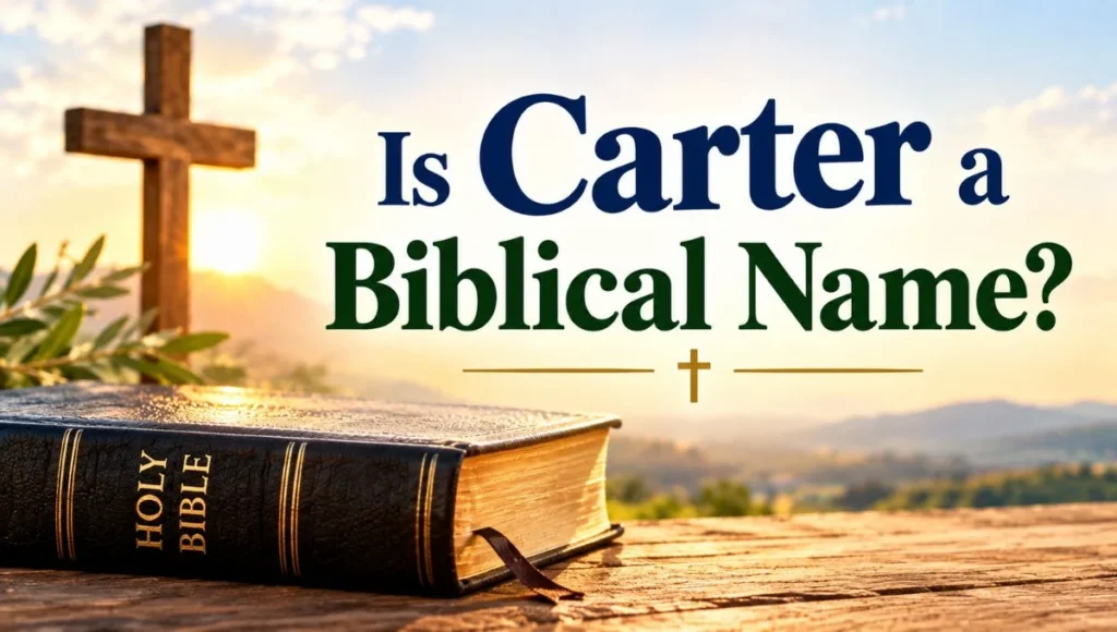 Is Carter a biblical name?