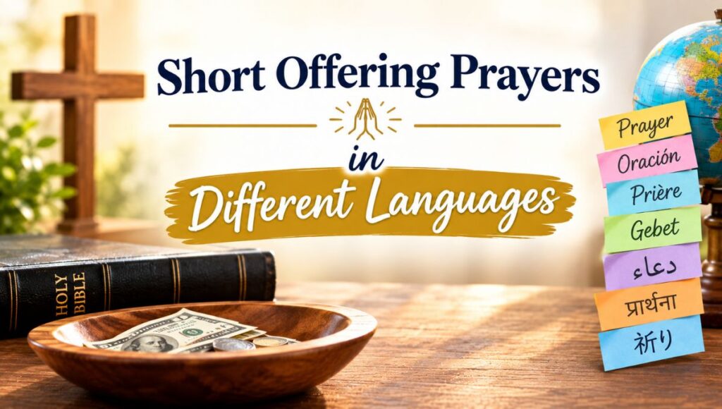 Short Offering Prayers in Different Languages
