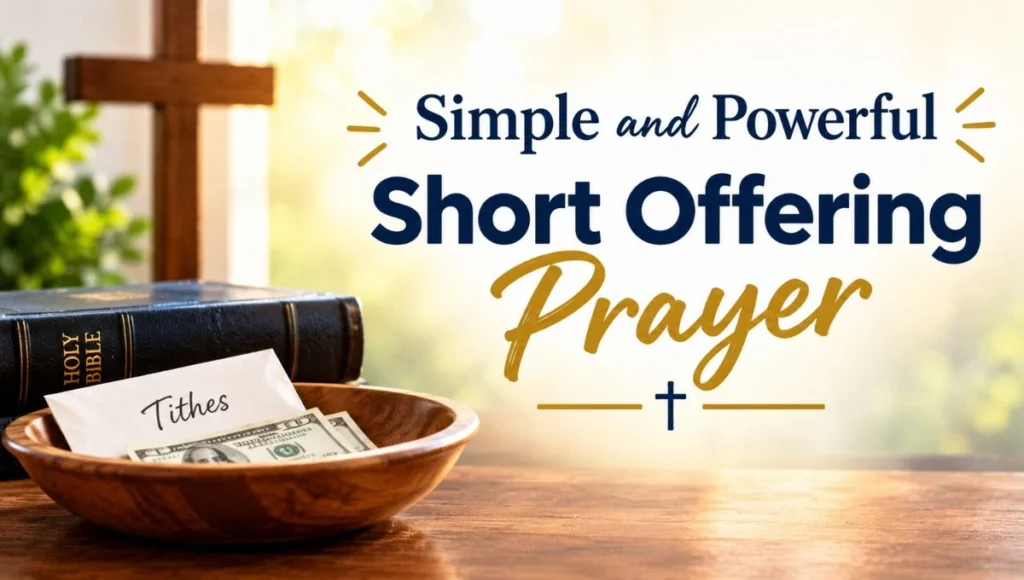 Simple and Powerful Short Offering Prayer